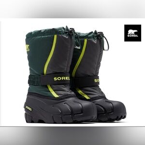 Sorel Youth Flurry Snow Boots Size-4